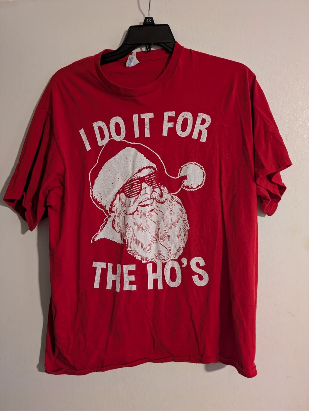 Port & Company 2XL “I Do It for the Ho’s” Santa Christmas T-Shirt